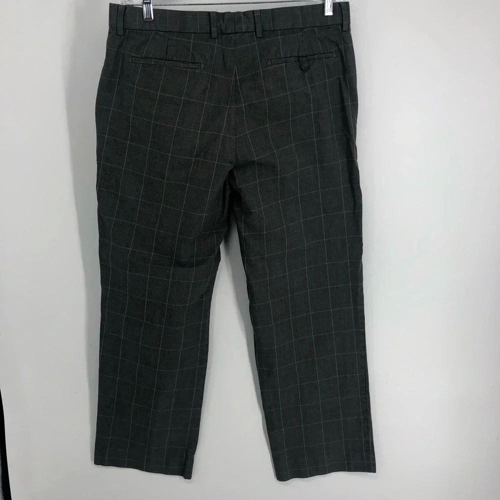 Banana Republic flat front trousers 35 x 30 grey